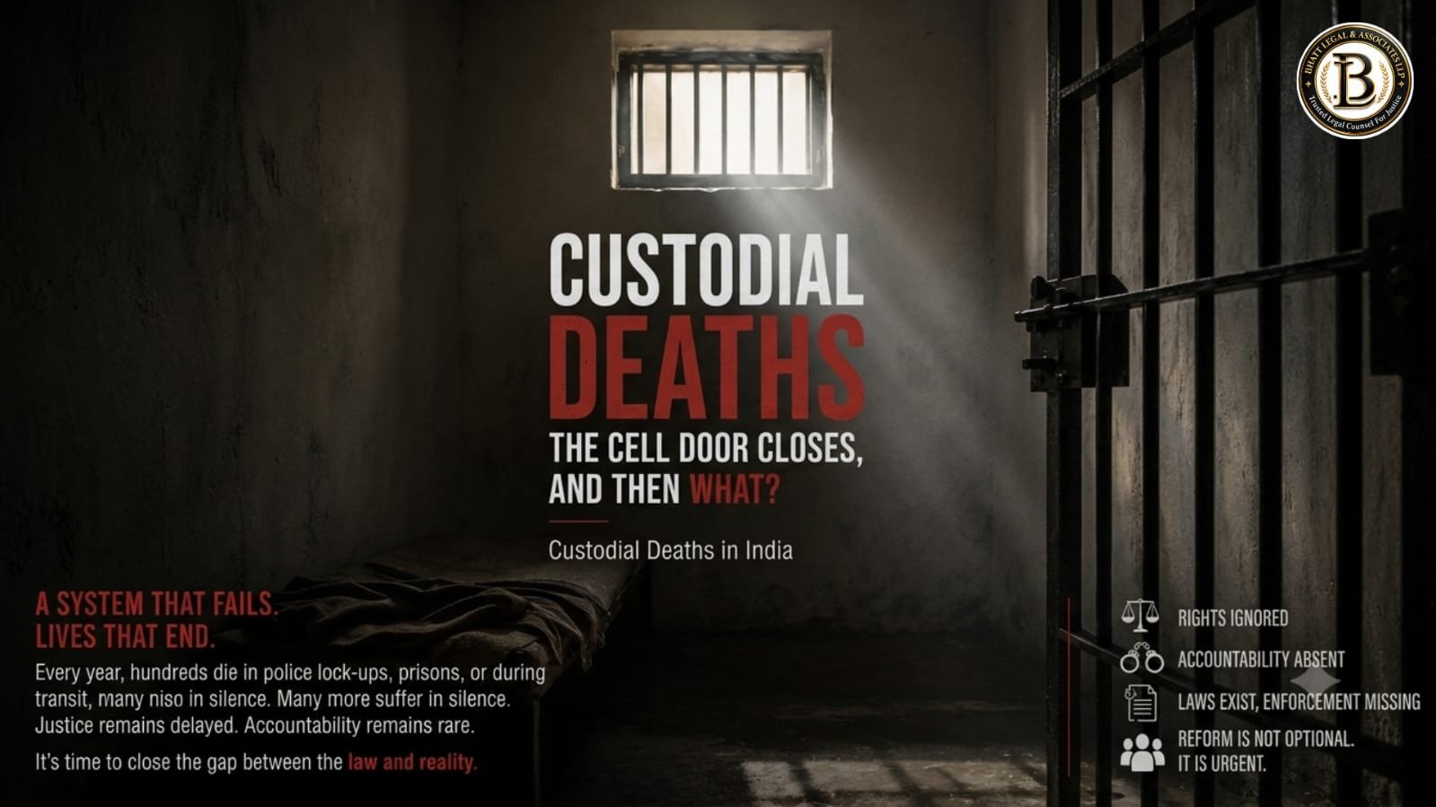 You are currently viewing The Cell Door Closes, and Then What? Custodial Deaths in India